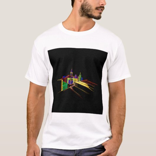 Levendige stad t-shirt (Voorkant)