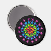Levendige sterren cirkels magneet (Voorkant / Achterkant)