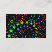 Levendige stersamenstelling visitekaartje (Achterkant)