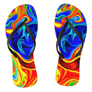 Levendige stijlpatroon teenslippers