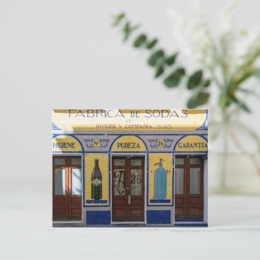 Levendige Storefront in Puerto Rico Briefkaart (Staand voorkant)