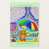 Levendige strandhondenplanner planner (Voorkant)