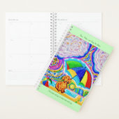 Levendige strandhondenplanner planner (Display)