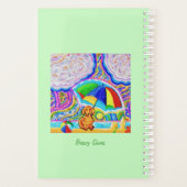 Levendige strandhondenplanner planner (Achterkant)