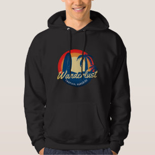 Levendige strandthema-trui voor reisliefhebbers hoodie