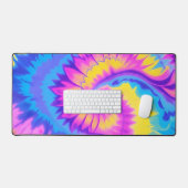 Levendige Stropdas-Dye Wide Muismat Bureaumat (Keyboard & Muis)