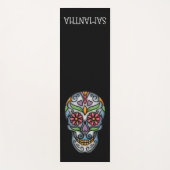 Levendige suikerschedel yogamat (Voorkant)