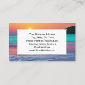 Levendige Sunset Beach Spa Reisvakantie Visitekaartje (Achterkant)