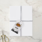 Levendige Superheld Bewerkbare Gift Tag Cadeaulabel (Met Touw)