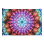 Levendige Tie Dye Kaleidoscoop Rainbow Mandala Kussensloop (Achterkant-Rechts)