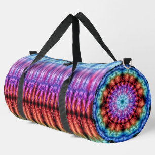 Levendige Tie Dye Kaleidoscoop Rainbow Mandala Plunjezak