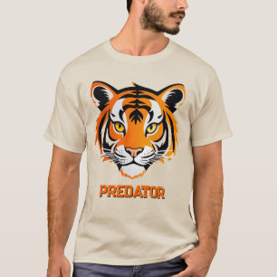 Levendige Tijger Gezicht T-shirt