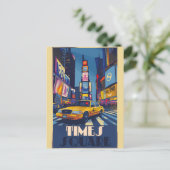 Levendige Times Square: NYC Briefkaart (Staand voorkant)