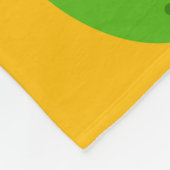 Levendige tonen fleece deken (Hoek)