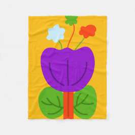 Levendige tonen fleece deken