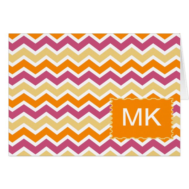 Levendige Tribal ZigZag (Voorkant Horizontaal)