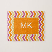 Levendige Tribal ZigZag Legpuzzel (Horizontaal)