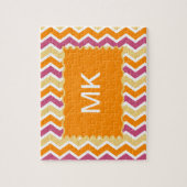 Levendige Tribal ZigZag Legpuzzel (Verticaal)