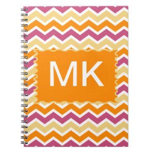 Levendige Tribal ZigZag Notitieboek