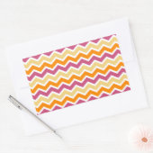 Levendige Tribal ZigZag Rechthoekige Sticker (Envelop)