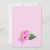 Levendige tropische bloemen kaart (Achterkant)