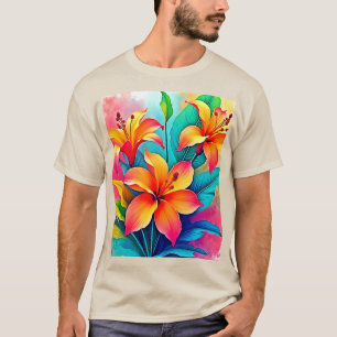 Levendige Tropische Lelies: Zomerziel T-shirt