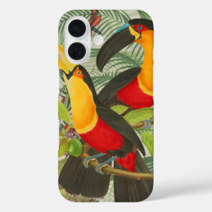 Levendige Tropische Toekan Vogels Kunst Exotische iPhone 16 Hoesje