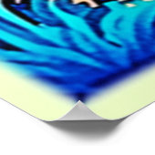 Levendige tropische zonnebank poster (Hoek)