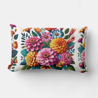 Levendige tuin Bloemen Bloemen Floral Design Kussen