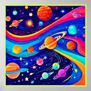 Levendige Universe Art Poster