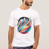 Levendige Urban Abstracte serie T-shirt (Voorkant)