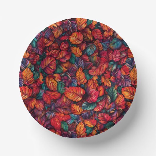 Levendige valbladeren papieren kommen (Voorkant)