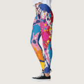Levendige verfspatten Leggings (Links)