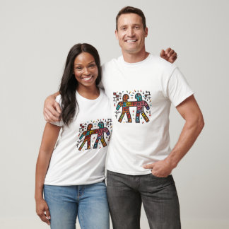 levendige verwantschap Abstracte kunst T-shirt