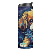 Levendige vibes, hond thermosbeker (Gedraaid links)