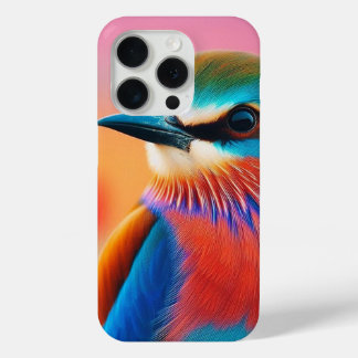 "Levendige Visage: Kleurrijke Vogelgezicht iPhone  iPhone 15 Pro Case