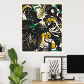 Levendige visie op expressie door Franz Marc - Gen Poster (Thuiskantoor)