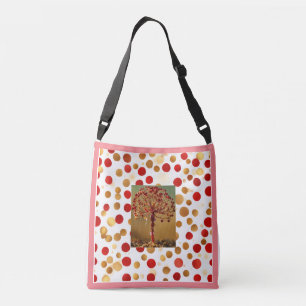 "Levendige visies: all-over print medium cross bod Crossbody Tas