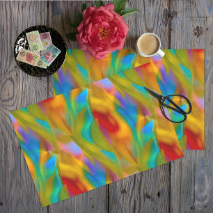Levendige vlam Abstract glas ontkoppelen Tissuepapier