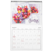 Levendige volledige lengte Tulp Tuin 12 maanden Kalender (Mar 2026)
