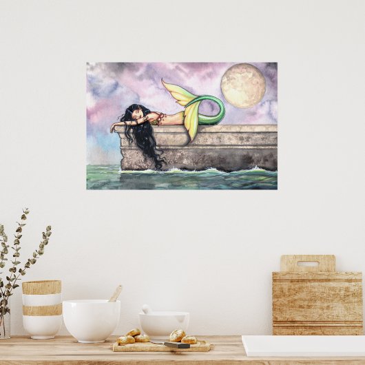 Levendige vormgeving in Pier Poster Print (Keuken)