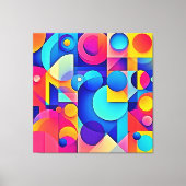 Levendige vormweergave canvas afdruk (Voorkant)