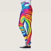 Levendige vortex in artistieke wervelwind leggings (Links)