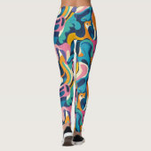 Levendige vortex-Leggings Leggings (Achterkant)
