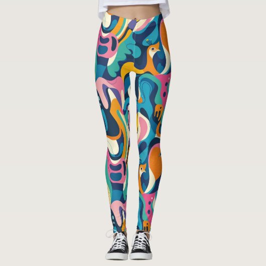 Levendige vortex-Leggings Leggings (Voorkant)