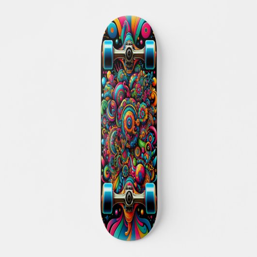 "Levendige vortex" Skateboard (Voorkant)