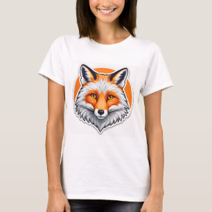 Levendige Vossen Kop T-shirt