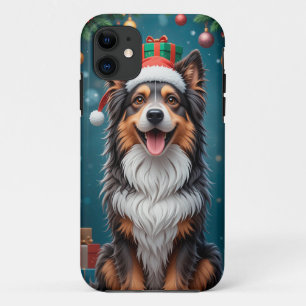 Levendige Vriendelijke Hond Uitdrukking Vreugde ✨ iPhone 11 Hoesje