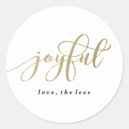 Levendige vrolijke vakantie ronde Sticker