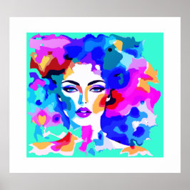 Levendige vrouwelijkheid | Emoties | Boeiend Poster